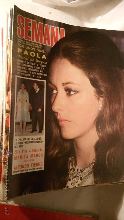 Collezionismo di Riviste e Giornali: REVISTA SEMANA A&Ntilde;O XXXI N&ordm;1585. 4 JULIO 1970 Paola reina de B&eacute;lgica Se ha casado Marita March LOT200