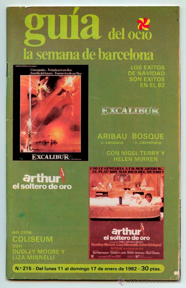 Coleccionismo de Revistas y Peri&oacute;dicos: GU&Iacute;A DEL OCIO - LA SEMANA DE BARCELONA - N&ordm; 215 - 1982