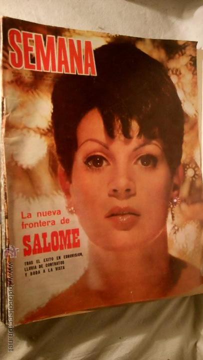 Coleccionismo de Revistas y Peri&oacute;dicos: SEMANA 1521- 1969. EN PORTADA: SALOME. LOT200