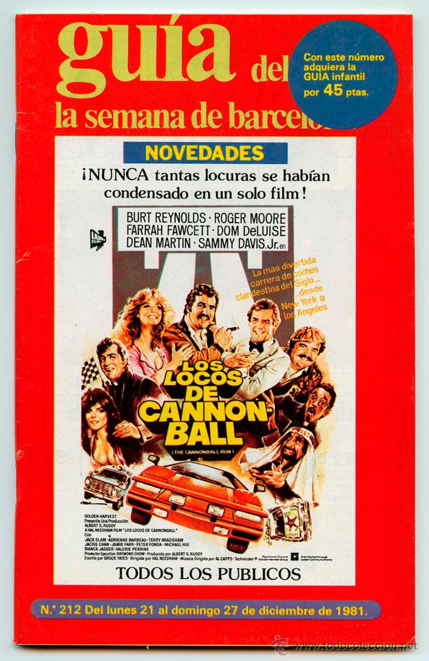 Coleccionismo de Revistas y Peri&oacute;dicos: GU&Iacute;A DEL OCIO - LA SEMANA DE BARCELONA - N&ordm; 212 - 1981