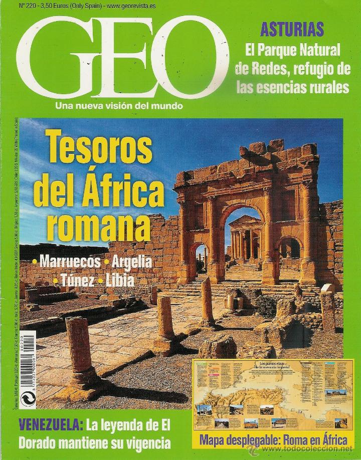 Colecionismo de Revistas e Jornais: Revista GEO n&ordm; 220 Africa romana-Parque natural de Redes-Escocia: Royal Scotsman...