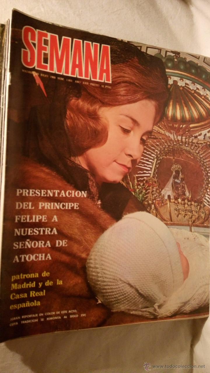 Collection Magazines and Newspapers: REVISTA SEMANA 1483, Julio 1968,en portada Do&ntilde;a Sof&iacute;a presentaci&oacute;n del Pr&iacute;ncipe Felipe. LOT200