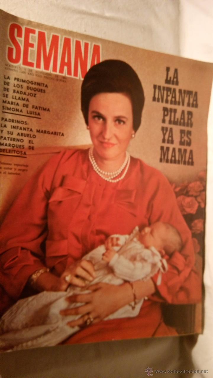 Coleccionismo de Revistas y Peri&oacute;dicos: SEMANA 1499, A&Ntilde;O 1968, LA INFANTA PILAR MAMA, MARIA DE LA PAZ BAGRATION BODA, LOT200