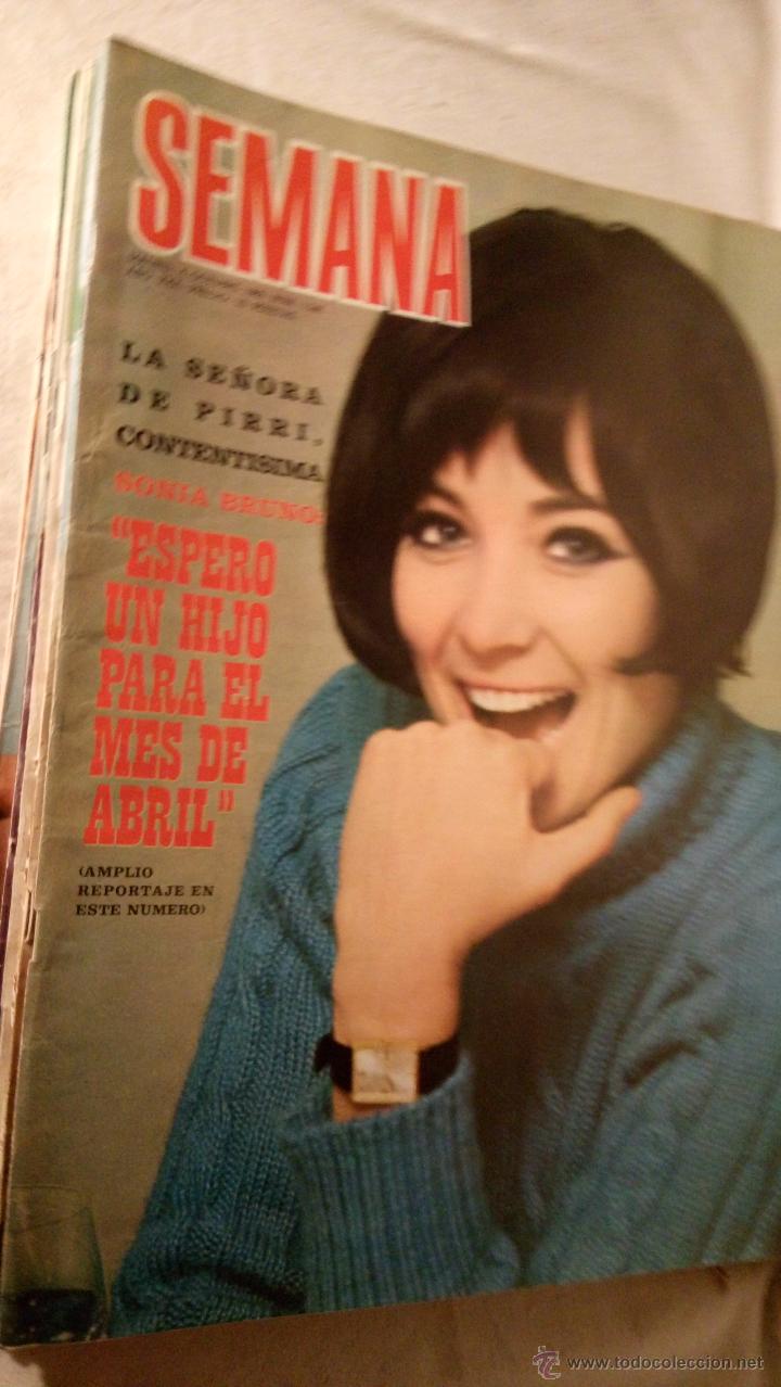 Collection Magazines and Newspapers: REVISTA SEMANA SONIA BRUNO ESPERA UN HIJO PARA EL MES DE ABRIL, N&ordm; 1546, 04-10-1969 LOT200