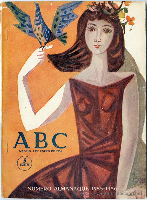 Coleccionismo de Revistas y Peri&oacute;dicos: ABC. N&uacute;mero Almanaque 1955-1956. Madrid, 1 enero 1956