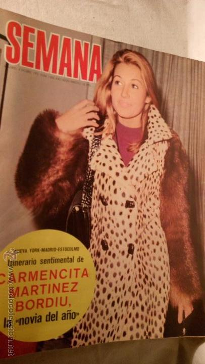Collezionismo di Riviste e Giornali: REVISTA SEMANA 1659 - 1971 - CARMEN MARTINEZ BORDIU LOT200