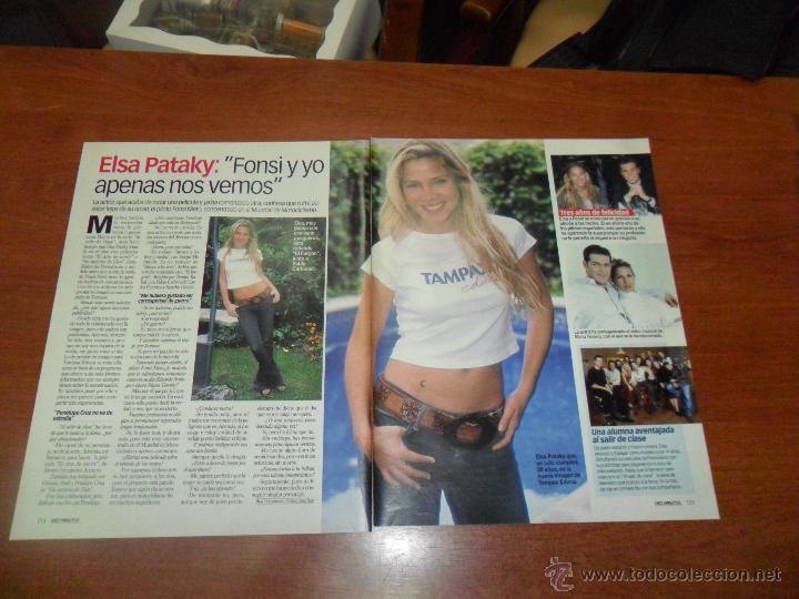 Colecionismo de Revistas e Jornais: RECORTE DE PRENSA A&Ntilde;O 2002: ELSA PATAKY, FONSI Y YO APENAS NOS VEMOS