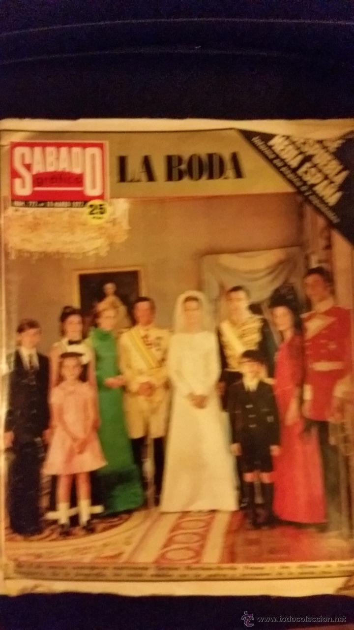 Sammeln von Zeitschriften und Zeitungen: SABADO GRAFICO LA BODA (Carmen Martinez-Bord&iacute;u Franco y D. Alfonso de Borbon)