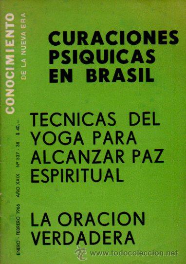 Coleccionismo de revistas y peri&oacute;dicos: CONOCIMIENTO DE LA NUEVA ERA. ENERO-FEBRERO 1966. A&Ntilde;O XXIX N&ordm; 337-38. CURACIONES PS&Iacute;QUICAS EN BRASIL