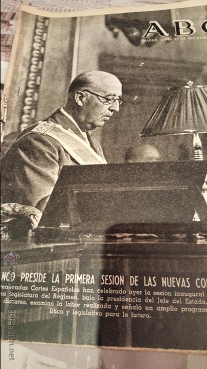 Coleccionismo de Revistas y Peri&oacute;dicos: abc 20 de noviembre de 1967, franco preside la primera sesion de las nuevas cortes