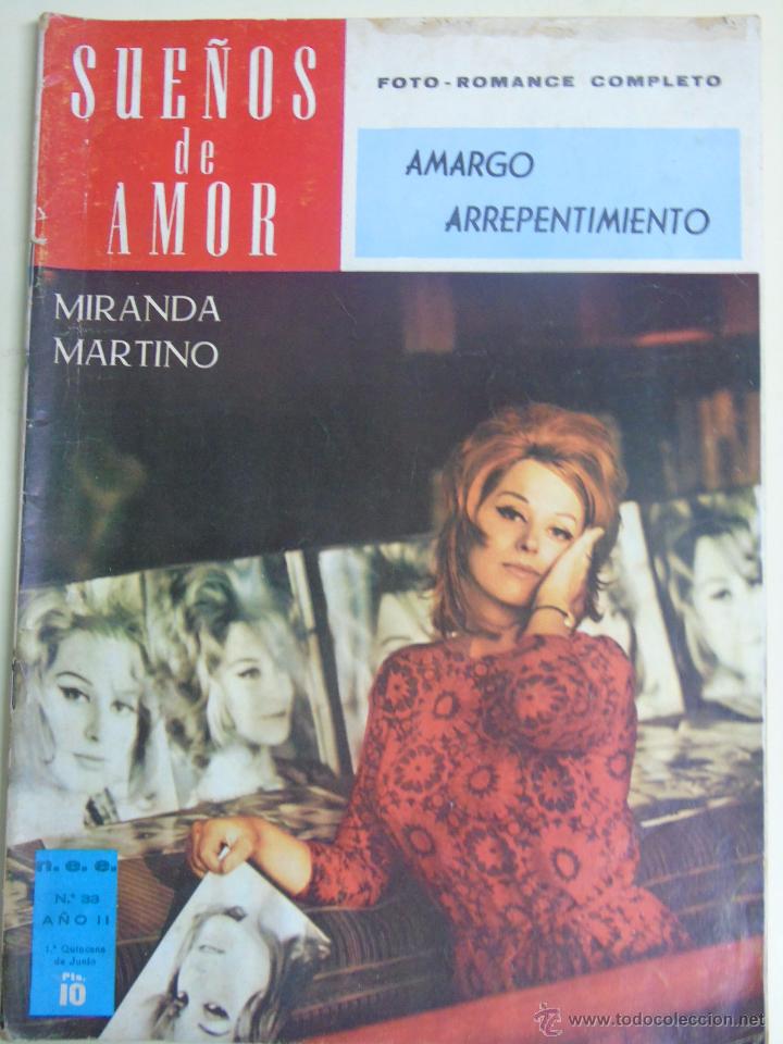 Coleccionismo de revistas y peri&oacute;dicos: REVISTA PARA ADULTOS. SUE&Ntilde;OS DE AMOR A&Ntilde;O 1966. FOTO ROMANCE COMPLETO MIRANDA MARTINO 66 PAG 120 GR