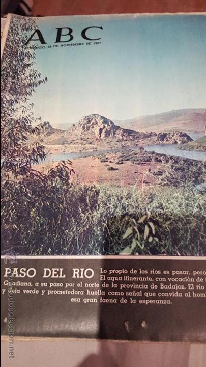 Coleccionismo de revistas y peri&oacute;dicos: abc 26 noviembre de 1967, al paso del rio. Guadiana. Don Quijote-