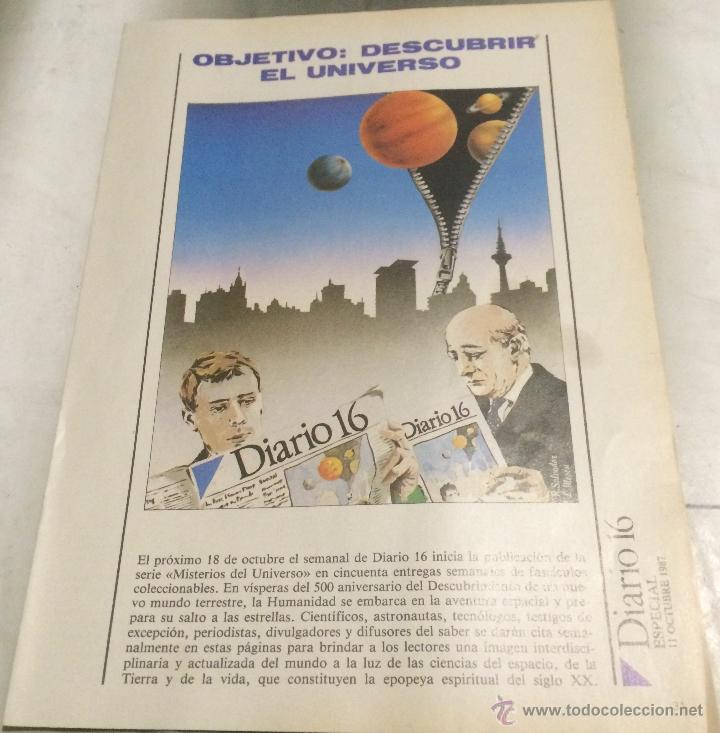 Sammeln von Zeitschriften und Zeitungen: Informe especial, Diario 16. Exploraci&oacute;n espacial. A&ntilde;o 1987.