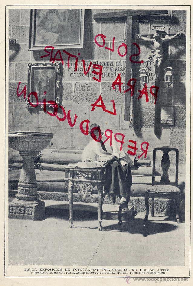 Coleccionismo de Revistas y Peri&oacute;dicos: MISAL 1915 ANGEL REDONDO DE ZU&Ntilde;IGA FOTO CONCURSO HOJA REVISTA