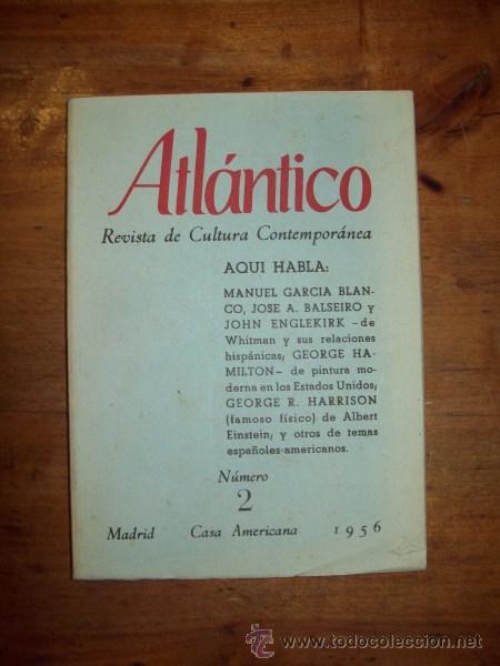 Sammeln von Zeitschriften und Zeitungen: ATL&Aacute;NTICO : Revista de Cultura Contempor&aacute;nea. N&uacute;m. 2 ; Junio 1956