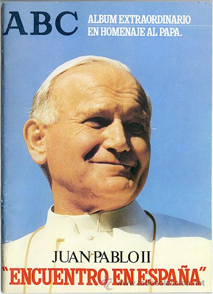 Coleccionismo de revistas y peri&oacute;dicos: ABC. &Aacute;lbum extraordinario en homenaje al Papa Juan Pablo II 'Encuentro en Espa&ntilde;a' 96 p&aacute;ginas