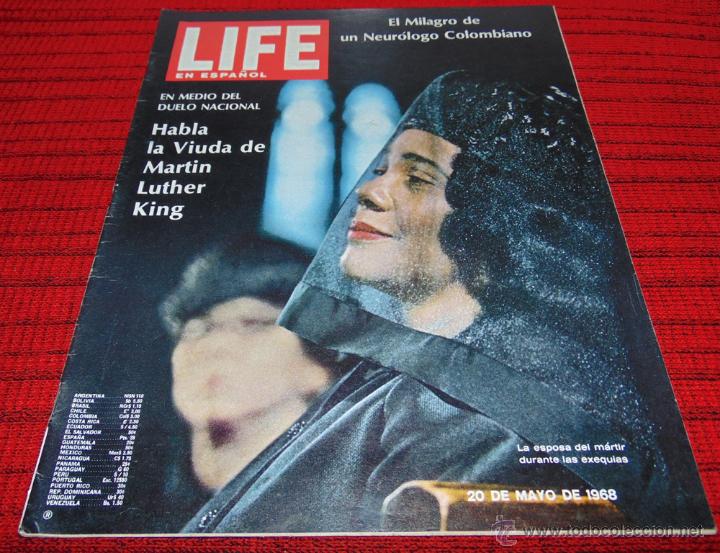 Collection Magazines and Newspapers: LIFE EN ESPA&Ntilde;OL - 20 de mayo de 1968 - Martin Luther King - Jane Fonda - Salom&oacute;n Hakim -
