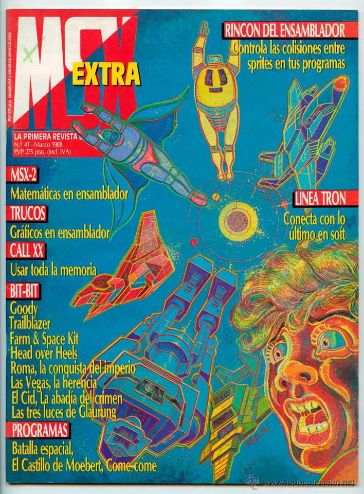 Coleccionismo de revistas y peri&oacute;dicos: REVISTA MSX EXTRA - N&ordm; 41 - 1988 - PROGRAMAS JUEGOS SOFTWARE ENSAMBLADOR UTILIDADES TRUCOS MSX-2