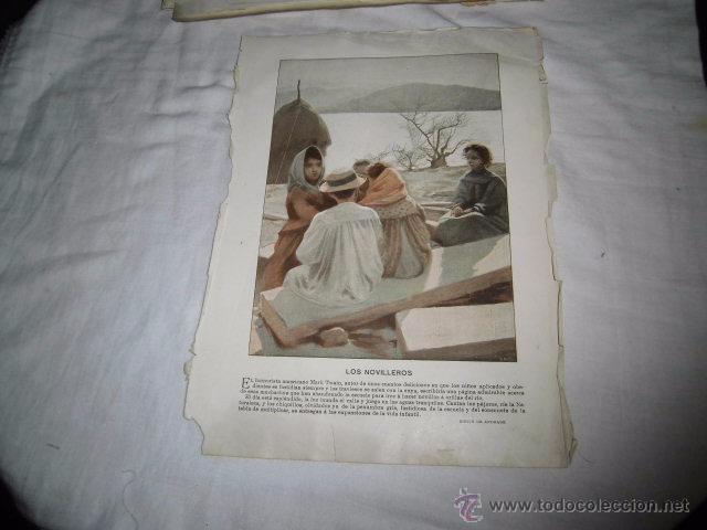 Colecionismo de Revistas e Jornais: LOS NOVILLEROS DIBUJO DE ANDRADE.HOJA DE REVISTA BLANCO Y NEGRO 1902