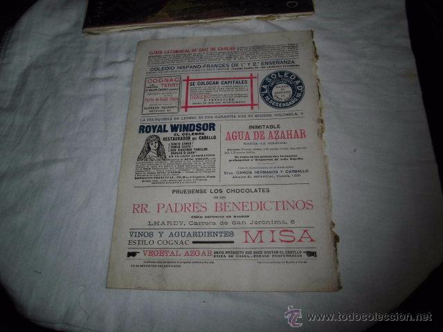 Colecionismo de Revistas e Jornais: PUBLICIDAD VARIADA.HOJA DE REVISTA BLANCO Y NEGRO 1902