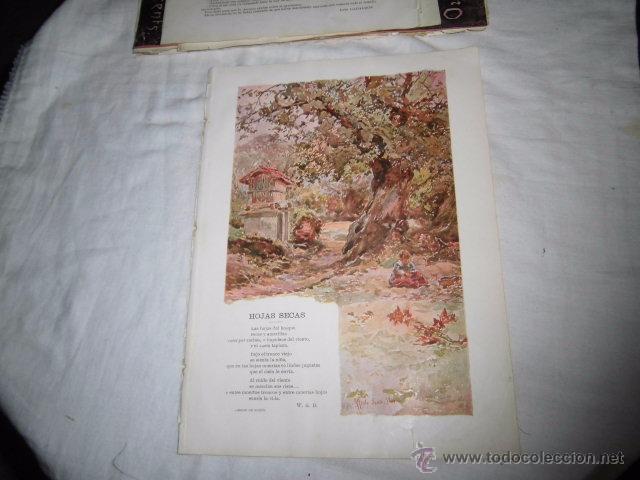 Colecionismo de Revistas e Jornais: HOJAS SECAS POR W.& B.DIBUJO DE SOUTO.HOJA DE REVISTA BLANCO Y NEGRO 1902