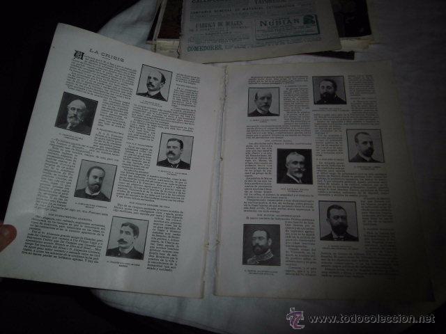 Colecionismo de Revistas e Jornais: MAURA Y VILLAVERDE HAN FORMADO EL GABINETE DE ALTURA,LOSCOMPONE.HOJA DE REVISTA BLANCO Y NEGRO 1902