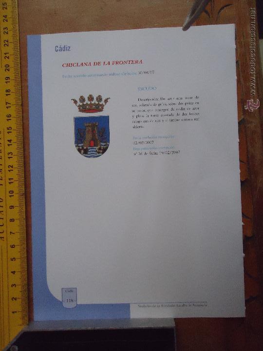 Collection Magazines and Newspapers: HOJA - CADIZ PUEBLO DE LA PROVINCIA - CADIZ - CHICLANA DE LA FRONTERA