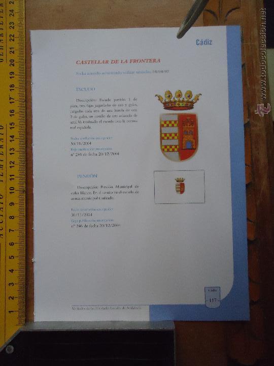 Collection Magazines and Newspapers: HOJA - CADIZ PUEBLO DE LA PROVINCIA - CADIZ - CASTELLAR DE LA FRONTERA