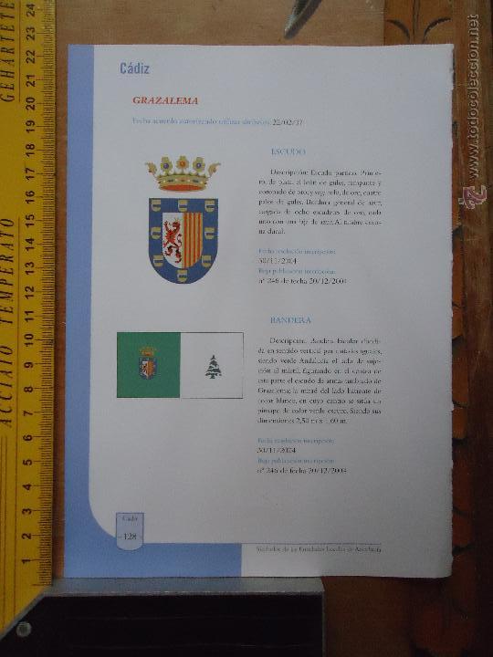Collection Magazines and Newspapers: HOJA - CADIZ PUEBLO DE LA PROVINCIA - CADIZ - GRAZALEMA