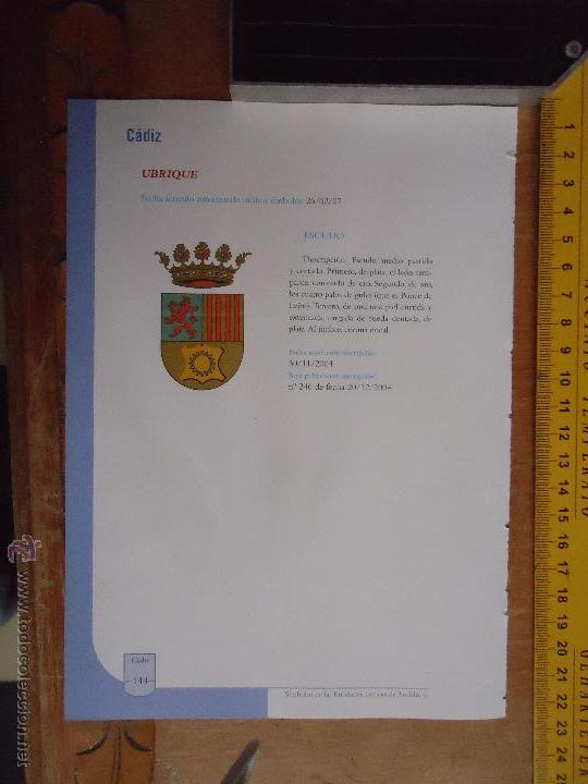 Collection Magazines and Newspapers: HOJA - CADIZ PUEBLO DE LA PROVINCIA - CADIZ - UBRIQUE