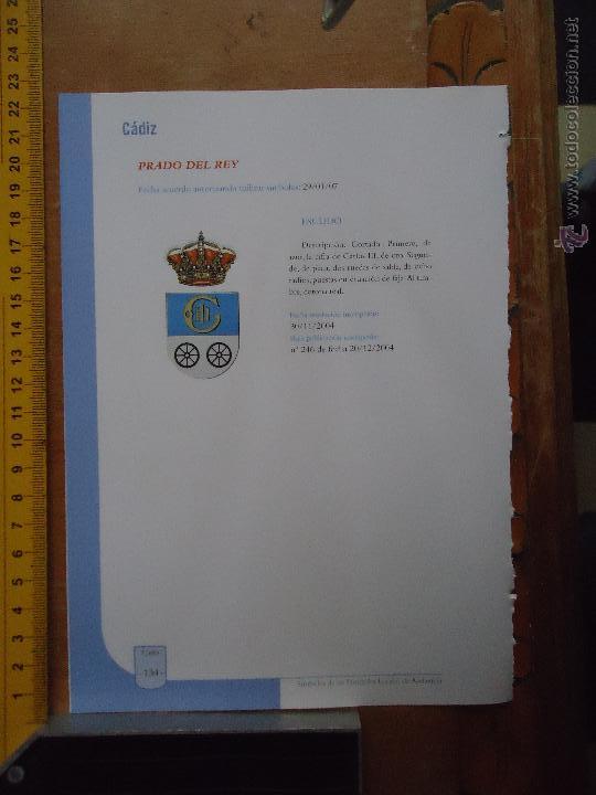 Collection Magazines and Newspapers: HOJA - CADIZ PUEBLO DE LA PROVINCIA - CADIZ - PRADO DEL REY