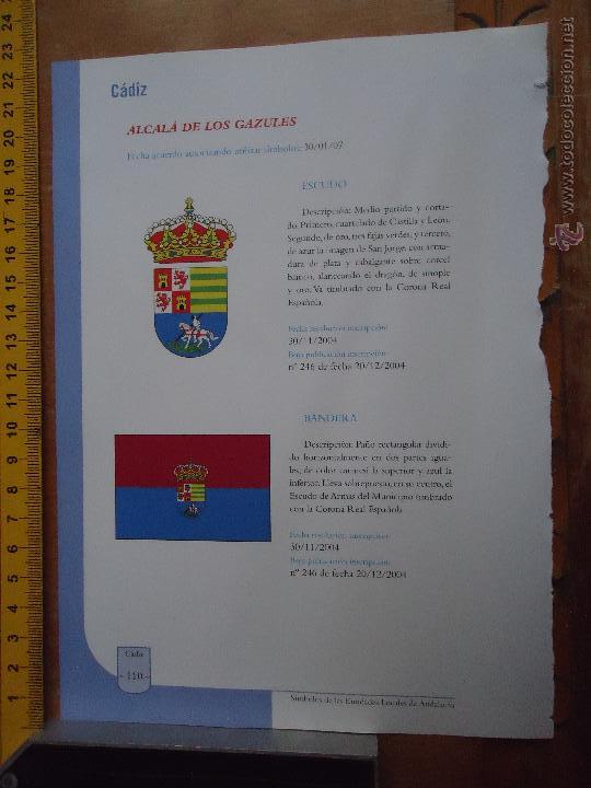 Collection Magazines and Newspapers: HOJA - CADIZ PUEBLO DE LA PROVINCIA - CADIZ - ALCALA DE LOS GAZULES