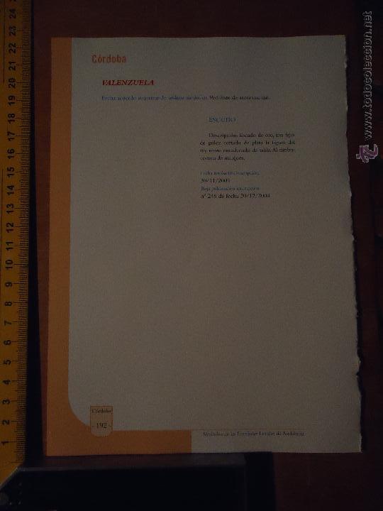 Collection Magazines and Newspapers: HOJA - CORDOBA PUEBLO DE LA PROVINCIA - CORDOBA - VALENZUELA