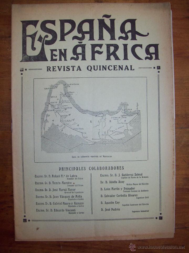 Sammeln von Zeitschriften und Zeitungen: ESPA&Ntilde;A EN &Aacute;FRICA : Revista quincenal. A&ntilde;o X ; 15 de abril de 1914 ; N&uacute;m. 170