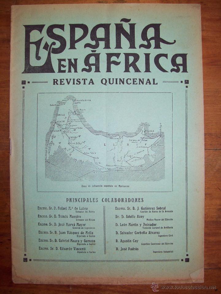 Sammeln von Zeitschriften und Zeitungen: ESPA&Ntilde;A EN &Aacute;FRICA : Revista quincenal. A&ntilde;o X ; 30 de enero de 1914 ; N&uacute;m. 165