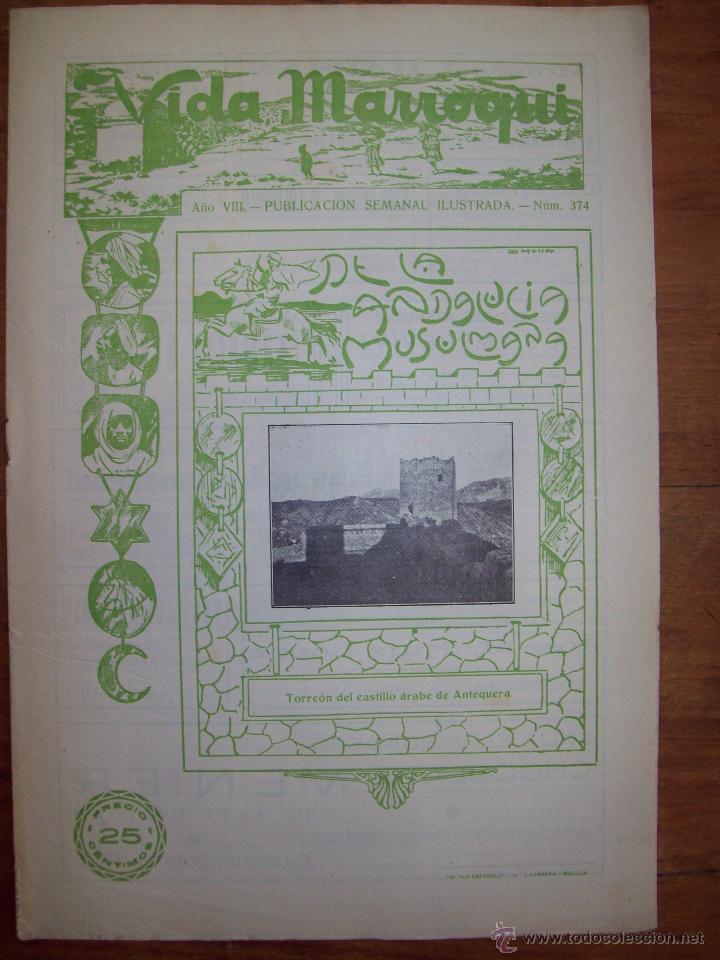 Sammeln von Zeitschriften und Zeitungen: VIDA MARROQU&Iacute; : Revista Semanal Ilustrada. A&ntilde;o VIII ; Melilla, 20 Mayo 1933 ; N&ordm; 374