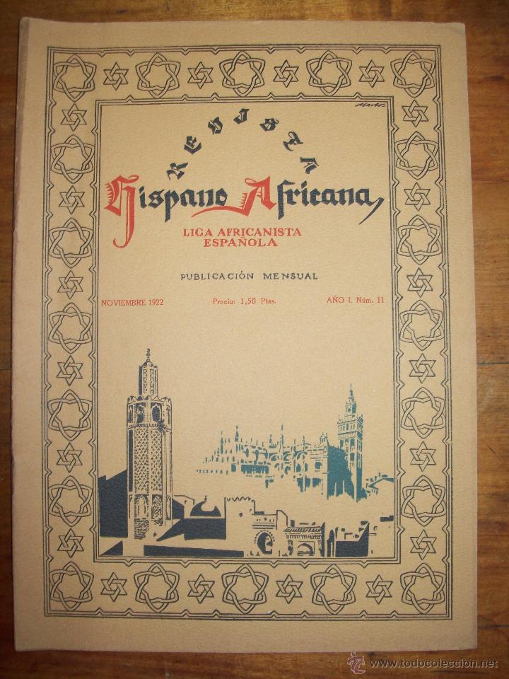 Sammeln von Zeitschriften und Zeitungen: REVISTA HISPANO AFRICANA : Publicaci&oacute;n Mensual. Noviembre 1922 ; A&ntilde;o I ; N&uacute;m. 11