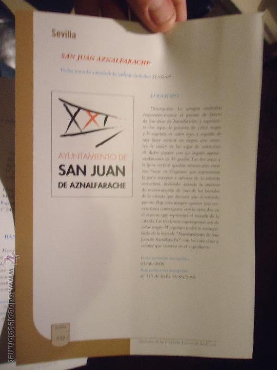 Coleccionismo de revistas y peri&oacute;dicos: HOJA - SEVILLA PUEBLO DE LA PROVINCIA - SEVILLA - SAN JUAN DE AZNALFARACHE