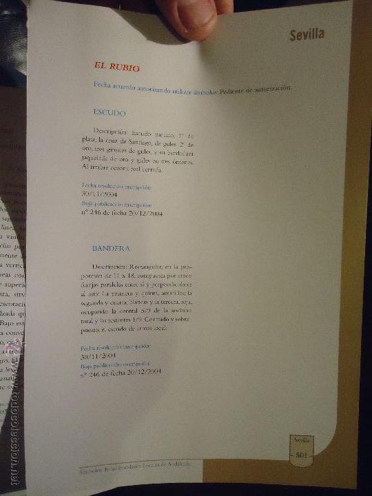 Coleccionismo de revistas y peri&oacute;dicos: HOJA - SEVILLA PUEBLO DE LA PROVINCIA - SEVILLA - EL RUBIO