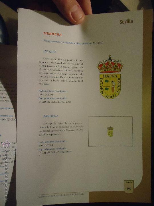 Coleccionismo de revistas y peri&oacute;dicos: HOJA - SEVILLA PUEBLO DE LA PROVINCIA - SEVILLA - HERRERA