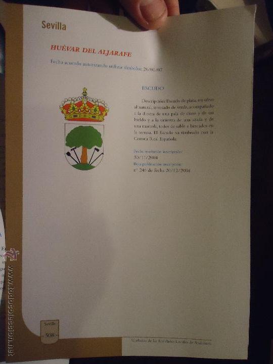 Coleccionismo de revistas y peri&oacute;dicos: HOJA - SEVILLA PUEBLO DE LA PROVINCIA - SEVILLA - HUEVAR DEL ALJARAFE