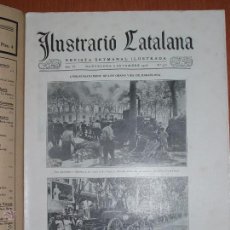 Coleccionismo de Revistas y Periódicos: REVISTA ILUSTRACIÓ CATALANA,L'ENQUITRANAMENT DE GRAN VIES DE BARCELONA. SETIEMBRE 1908. Lote 53542809