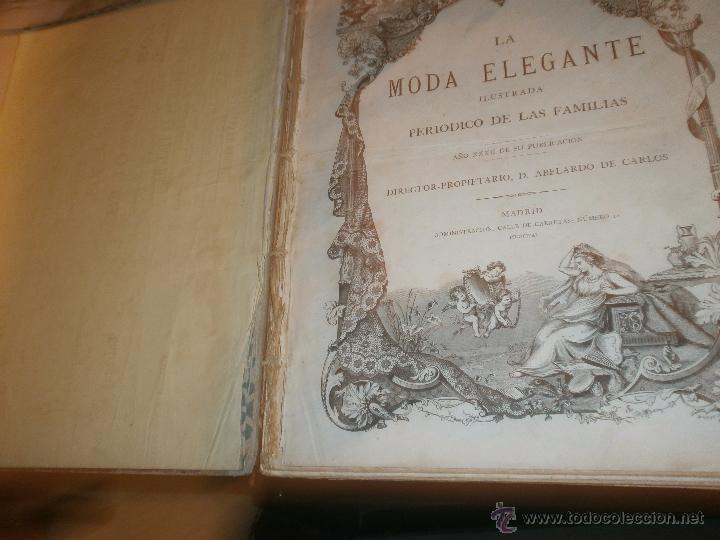 Coleccionismo de revistas y peri&oacute;dicos: LA MODA ELEGANTE ILUSTRADA PERIODICO DE SE&Ntilde;ORAS Y SE&Ntilde;ORITAS 1873 periodico de las familias