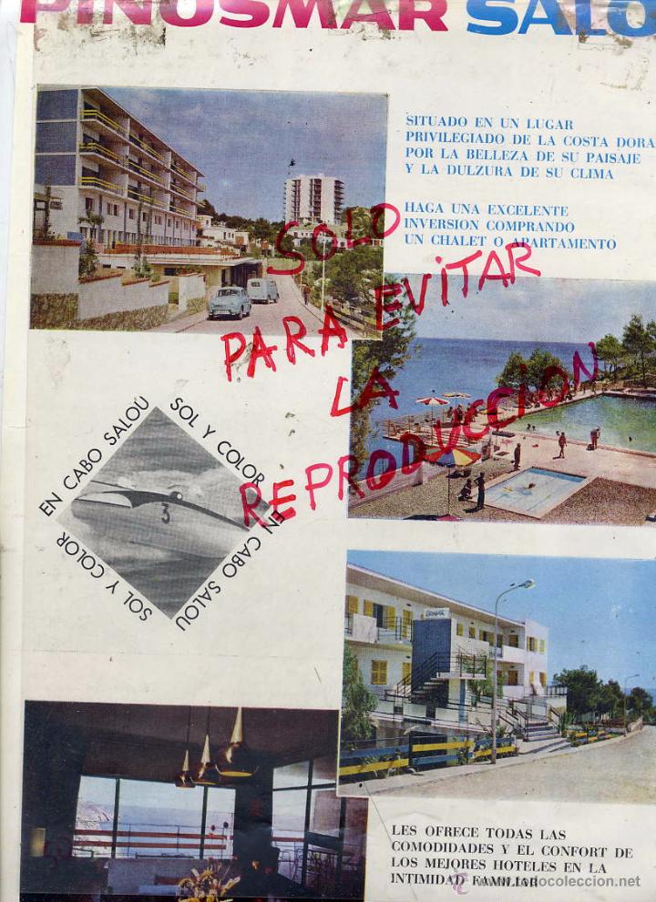 Collection Magazines and Newspapers: TARRAGONA 1964 SALOU PINOSMAR HOJA LIBRO