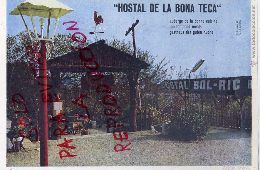 Colecionismo de Revistas e Jornais: TARRAGONA 1964 HOSTAL DE LA BONA TECA  SOL-RIC HOJA LIBRO