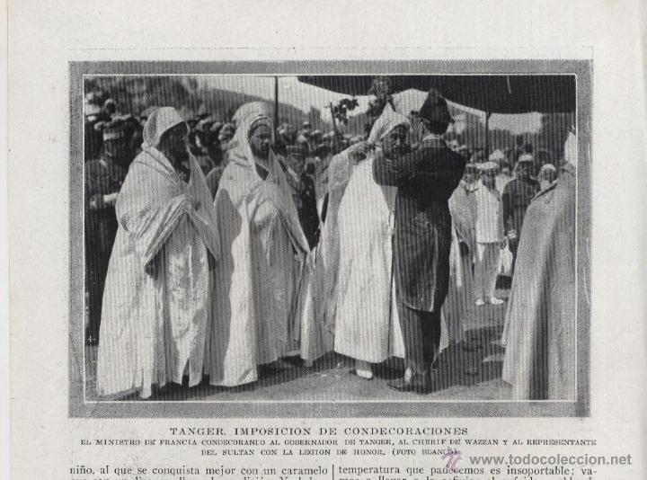 Coleccionismo de revistas y peri&oacute;dicos: * T&Aacute;NGER * Legi&oacute;n de honor para el Cherif de Wazzan - 1920