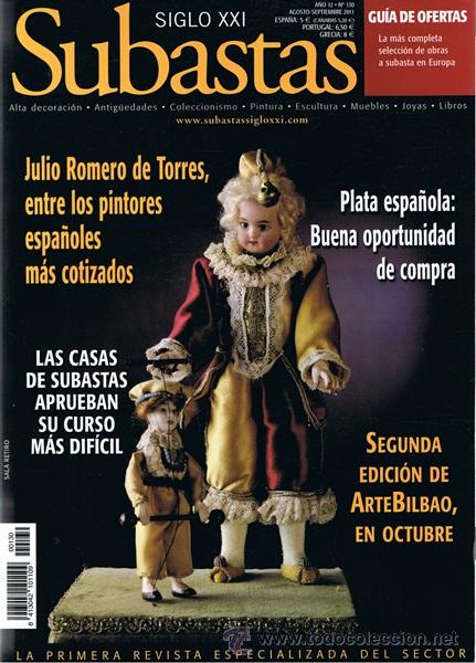 Coleccionismo de Revistas y Peri&oacute;dicos: REVISTA SUBASTAS SIGLO XXI N&ordm; 130 AGOSTO - SETIEMBRE 2011