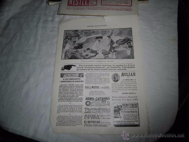 Colecionismo de Revistas e Jornais: NOTA POLITICA.A ESTO LE LLAMAN EL CONGRESO DE LOS DIPUTADOS.XAUDHOJA DE REVISTA BLANCO Y NEGRO 1902