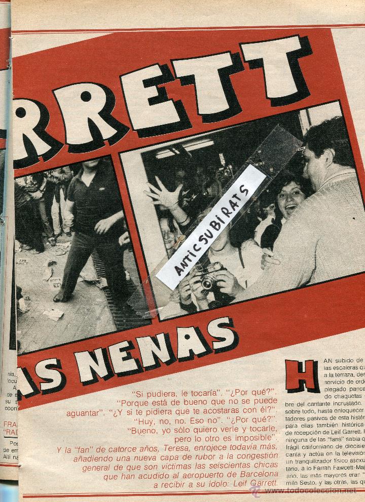 Coleccionismo de Revistas y Peri&oacute;dicos: REVISTA 1979 GRAPO LEIF GARRETT EN BARCELONA FANS EDUARDO MENDOZA JAVIER CLAVO EL ORO DE MOSCU