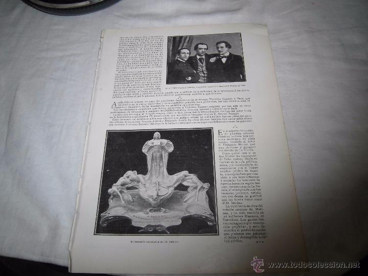Collezionismo di Riviste e Giornali: LOS ACTORES JOAQUIN ARJONA,VICTORINO TAMAYO,FERNANDO OSORIO EN HOJA DE REVISTA BLANCO Y NEGRO 1902